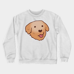 Golden Retriever face illustration Crewneck Sweatshirt